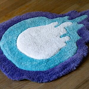 1:1 Custom Drip Logo Placement Rug